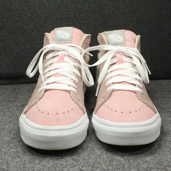 Vans Sk8 Hi Color Block Pink Multi Color Shoes Suede Canvas, Womens Size 9 - Picture 4 of 15